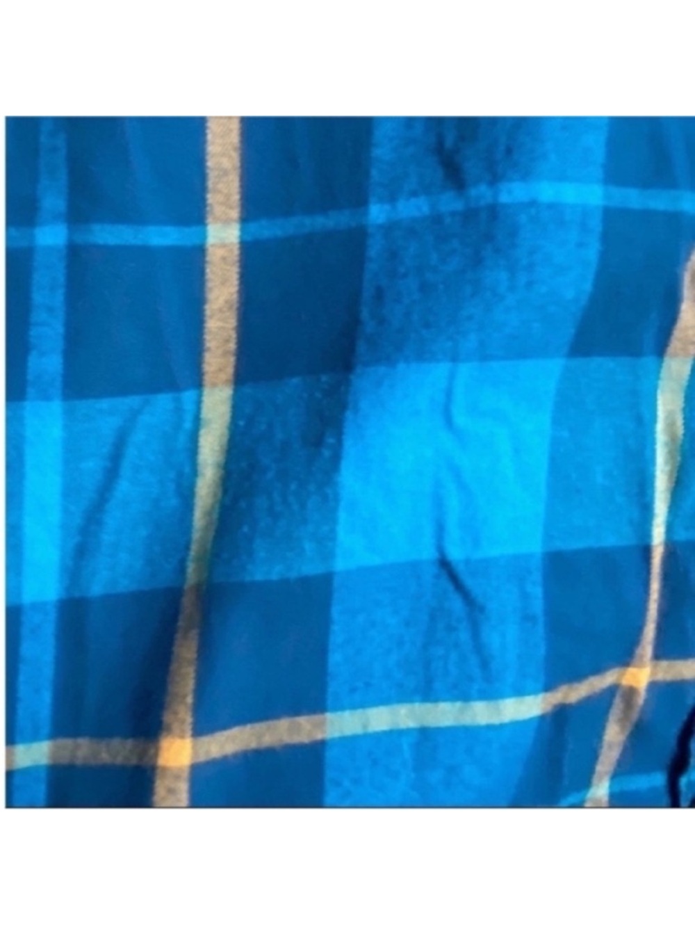 J. Crew Factory shirt blue plaid button down flannel - Picture 2 of 8